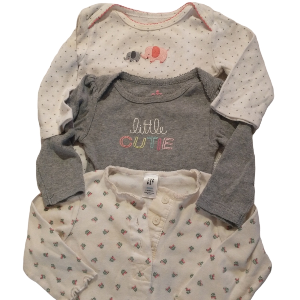 Baby Gap, Circo & Carter's 3-6 month long sleeve onesies